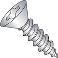 Kanebridge Self-Drilling Screw, #6 x 3/8 in, Steel Flat Head Phillips Drive 0606APF188